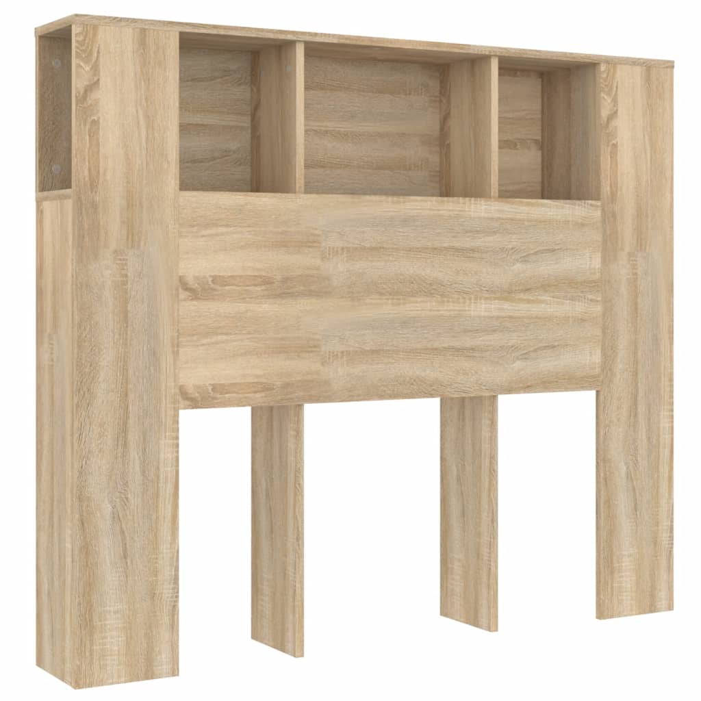 Armoire de tête de lit chêne sonoma 120x18,5x102,5 cm - XIOS