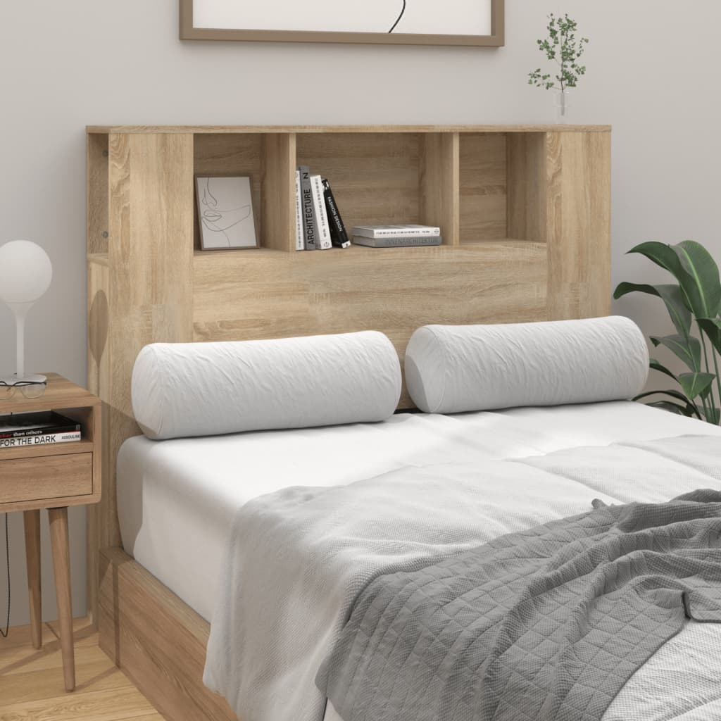 Armoire de tête de lit chêne sonoma 120x18,5x102,5 cm - XIOS