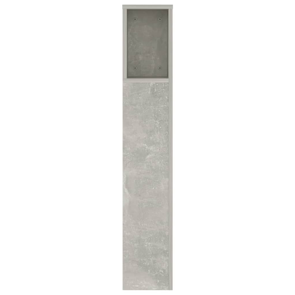 Armoire de tête de lit Gris béton 140x18,5x104,5 cm - XIOS
