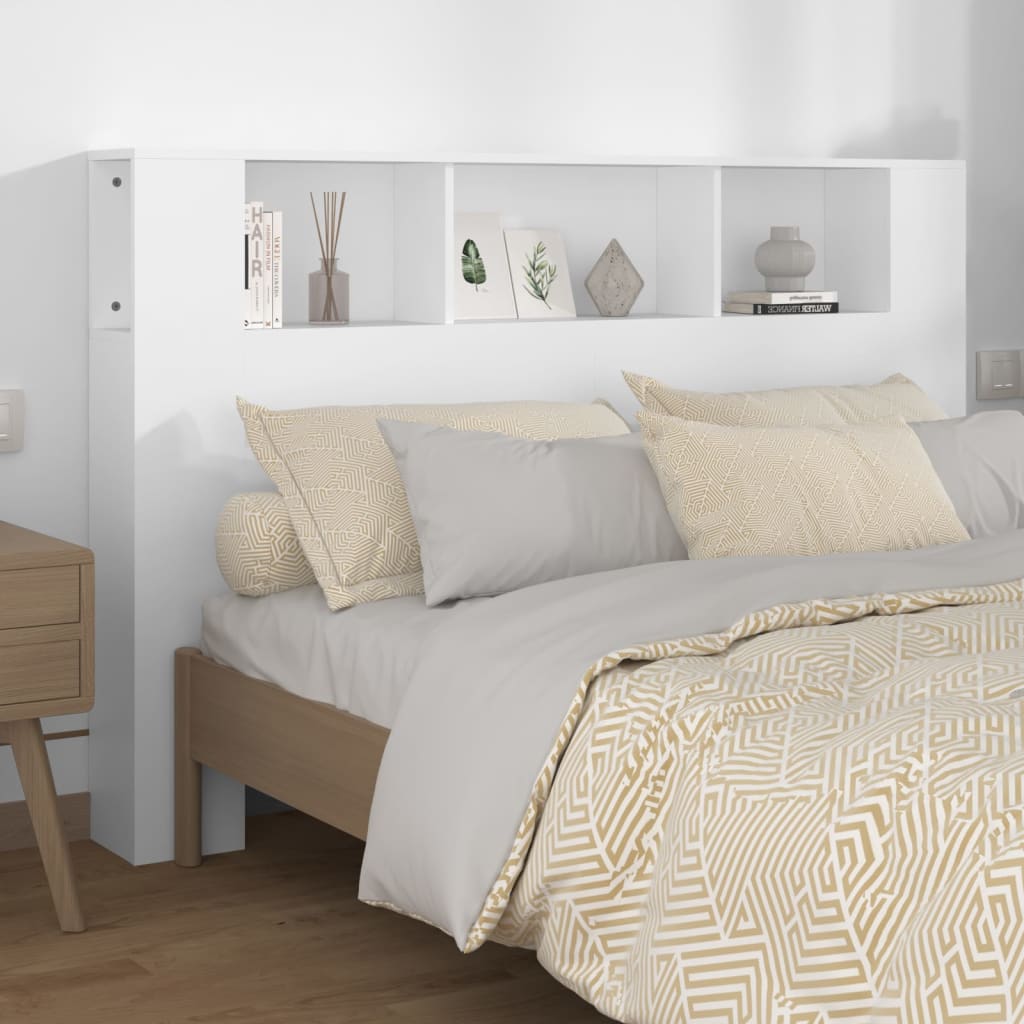 Armoire de tête de lit Blanc 160x18,5x104,5 cm - XIOS