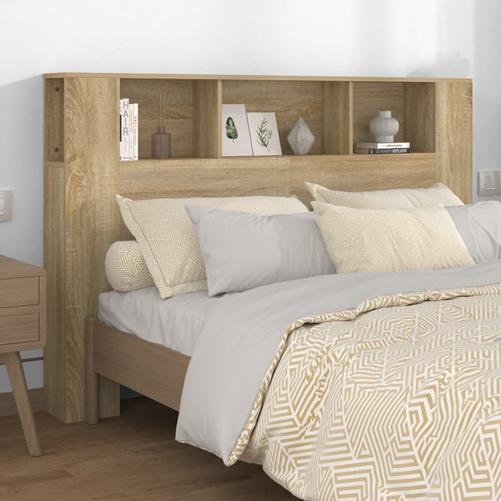 Armoire de tête de lit chêne sonoma 160x18,5x104,5 cm - XIOS