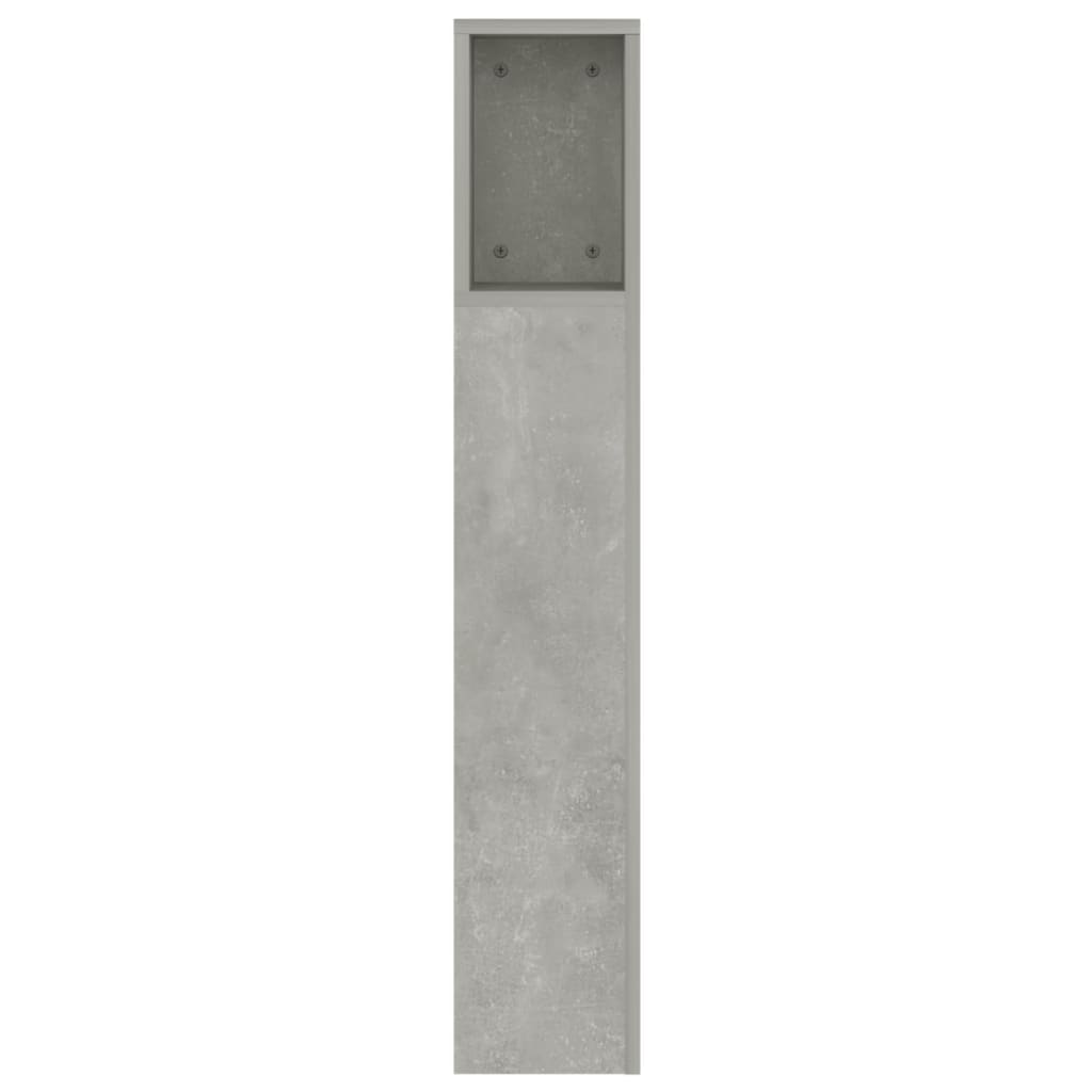 Armoire de tête de lit Gris béton 160x18,5x104,5 cm - XIOS