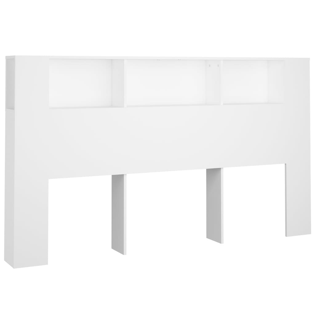 Armoire de tête de lit Blanc 180x18,5x104,5 cm Têtes et pieds de lit vidaXL   