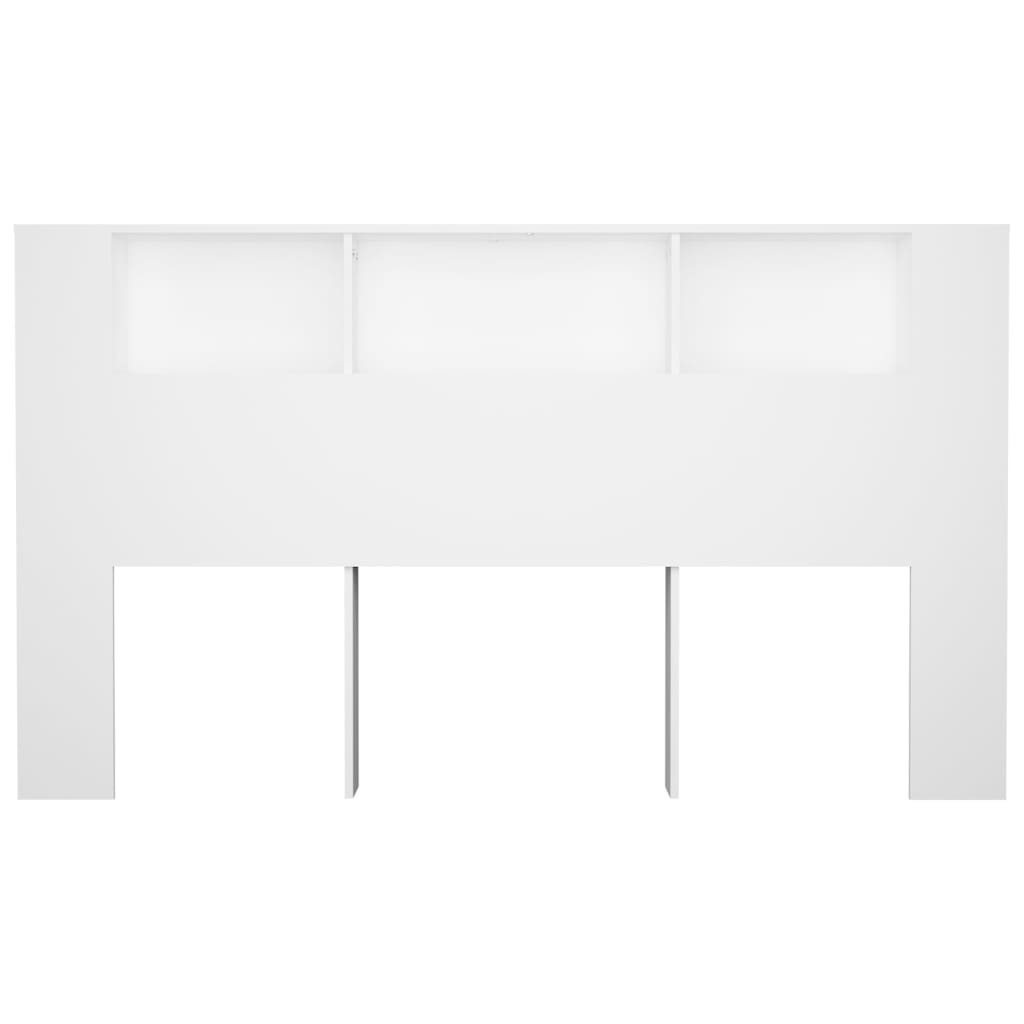 Armoire de tête de lit Blanc 180x18,5x104,5 cm - XIOS