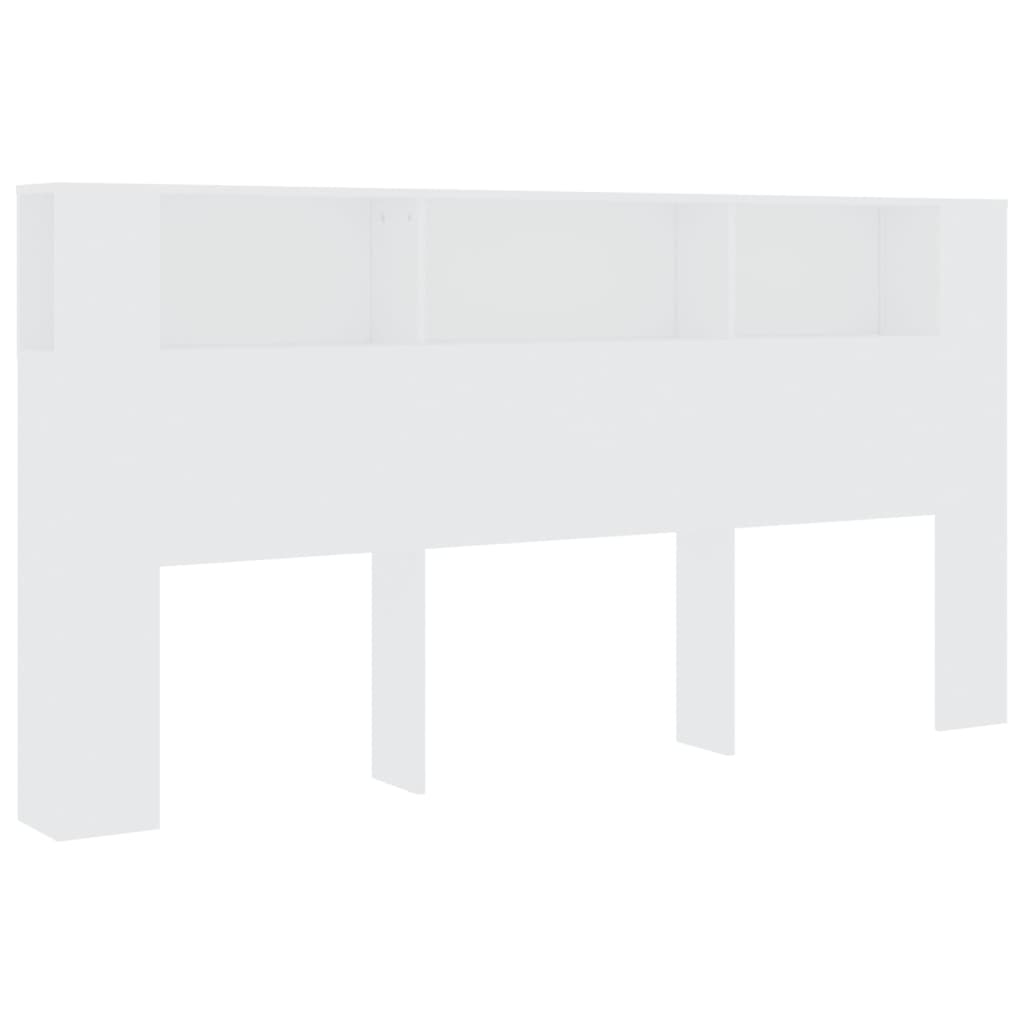 Armoire de tête de lit Blanc 200x18,5x104,5 cm - XIOS