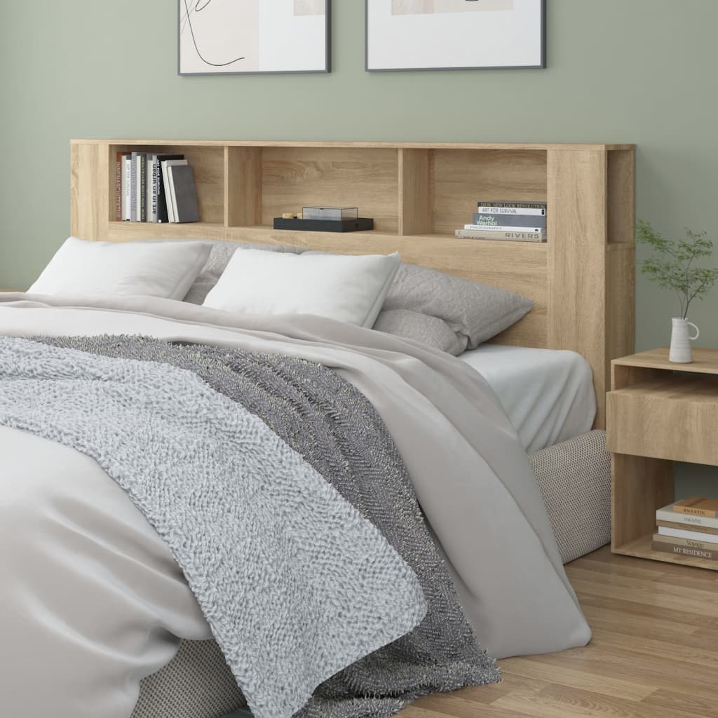 Armoire de tête de lit chêne sonoma 200x18,5x104,5 cm - XIOS