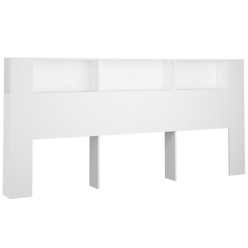 Armoire de tête de lit Blanc 220x18,5x104,5 cm - XIOS