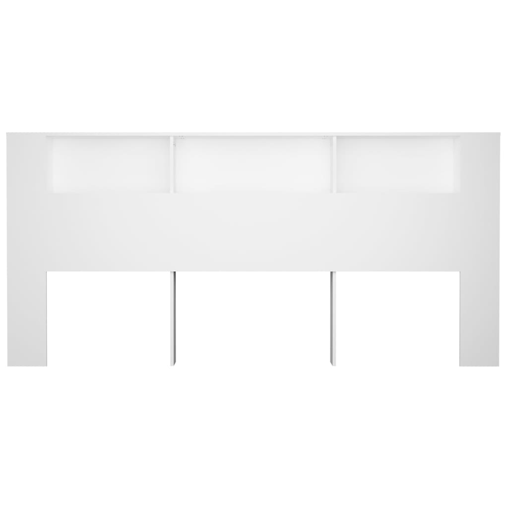 Armoire de tête de lit Blanc 220x18,5x104,5 cm - XIOS