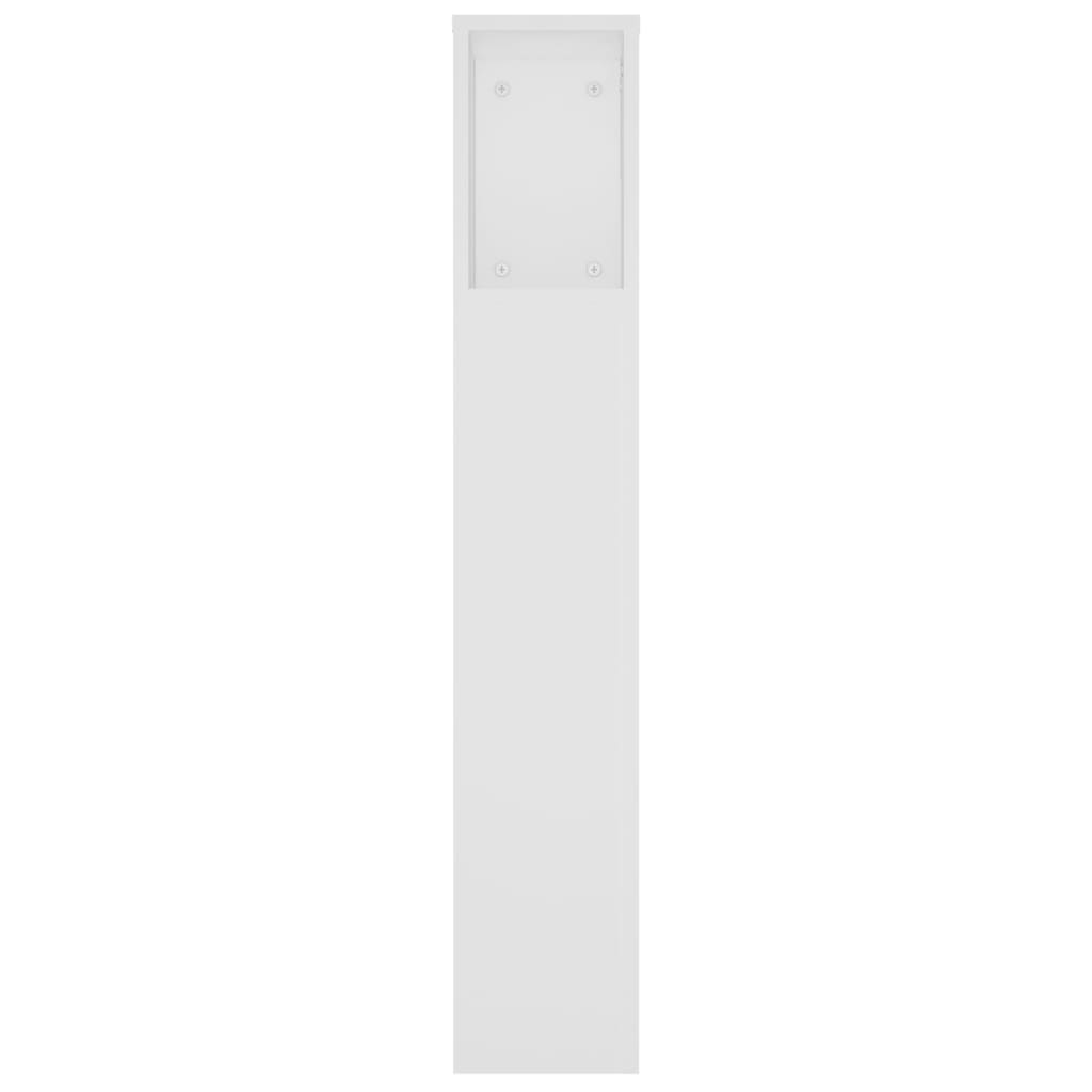 Armoire de tête de lit Blanc 220x18,5x104,5 cm - XIOS