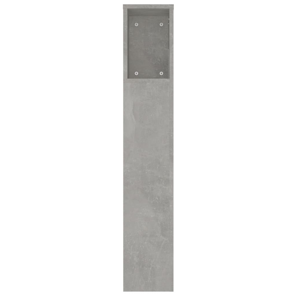Armoire de tête de lit Gris béton 220x18,5x104,5 cm - XIOS