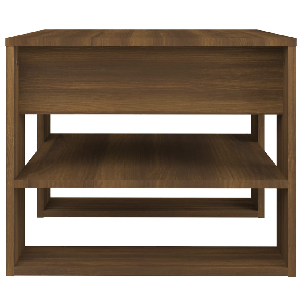 Table basse Chêne marron 55,5x55x45 cm Bois d'ingénierie - XIOS