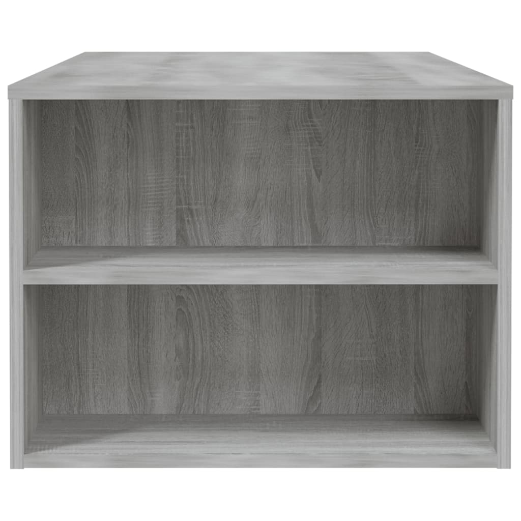 Table basse sonoma gris 102x55x42 cm bois d'ingénierie - XIOS