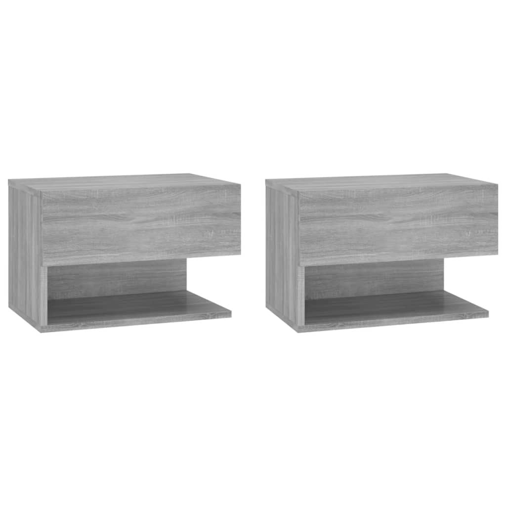 Tables de chevet murales 2 pcs Sonoma gris - XIOS