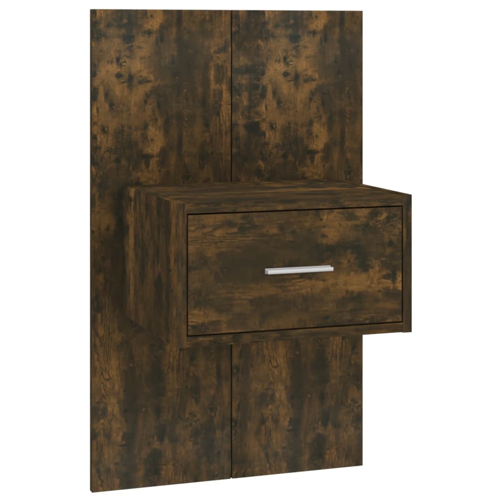 Tables de chevet murales 2 pcs Chêne fumé - XIOS