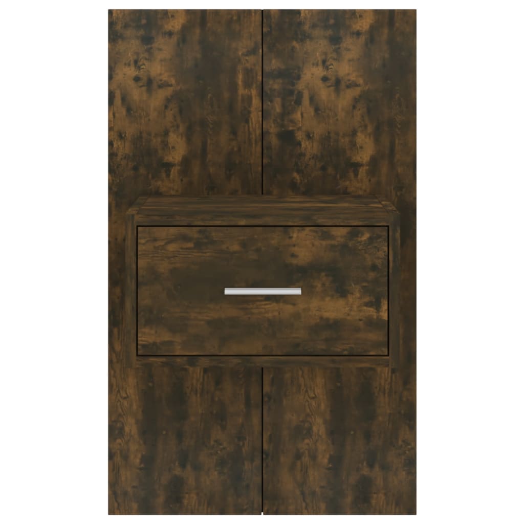 Tables de chevet murales 2 pcs Chêne fumé - XIOS