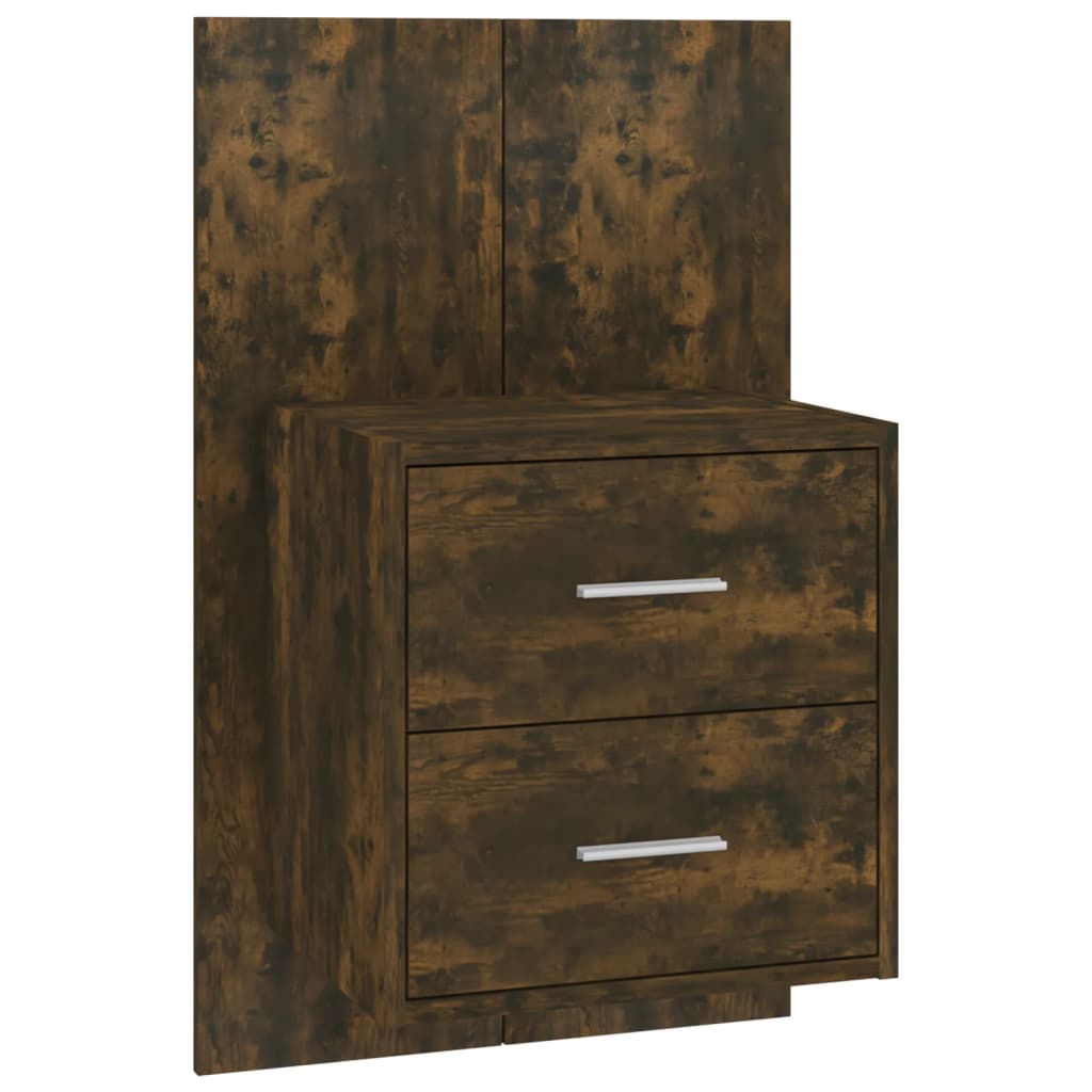 Tables de chevet murales 2 pcs Chêne fumé - XIOS