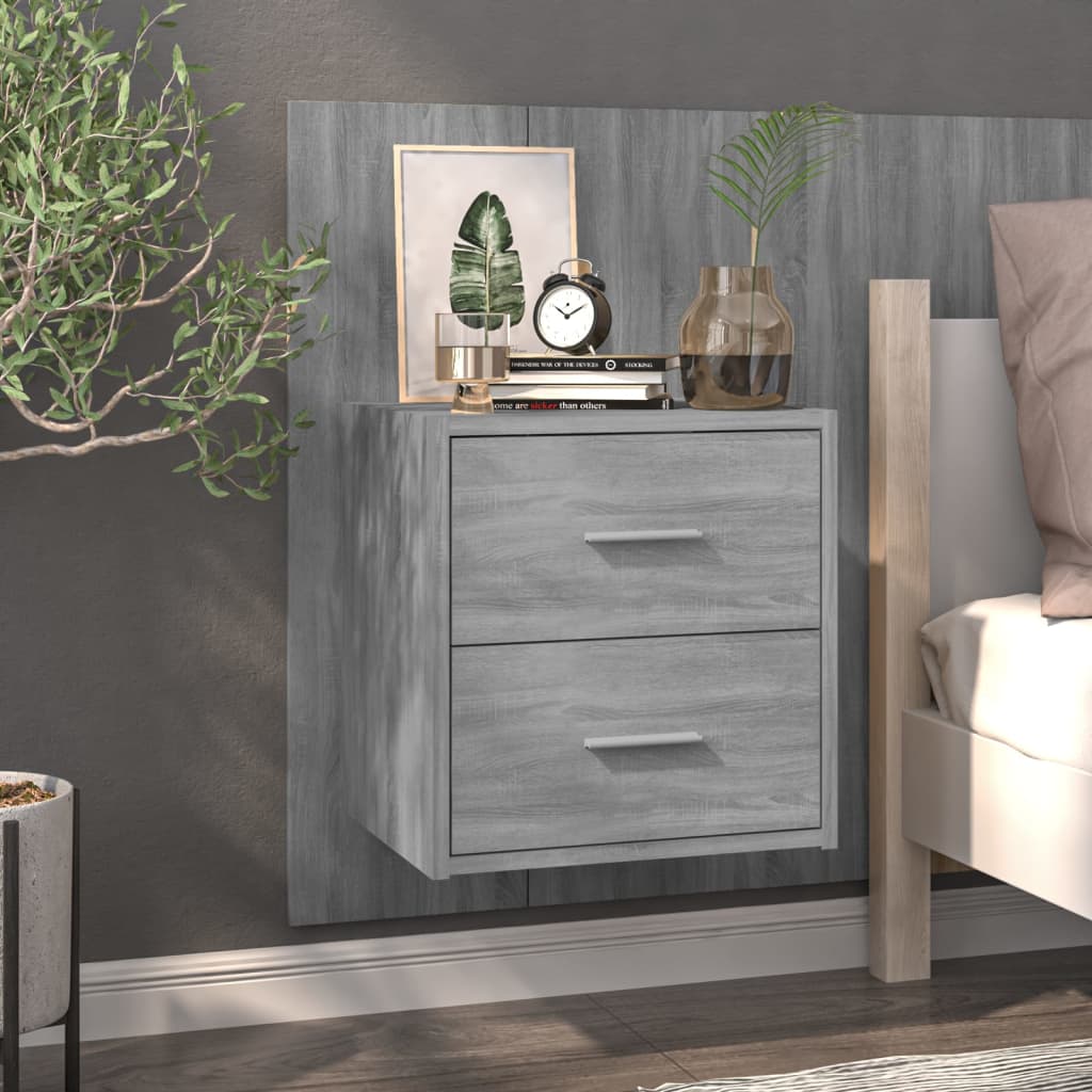 Tables de chevet murales 2 pcs Sonoma gris - XIOS