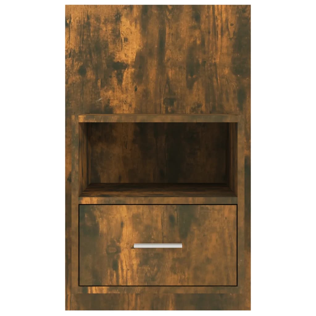 Tables de chevet murales 2 pcs Chêne fumé - XIOS