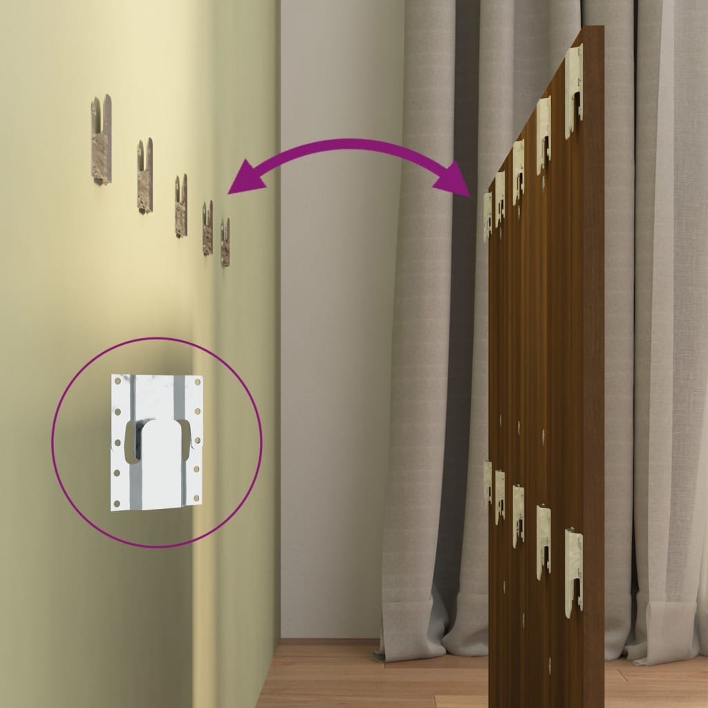 Tête de lit Chêne marron 120x1,5x80 cm Bois d'ingénierie - XIOS