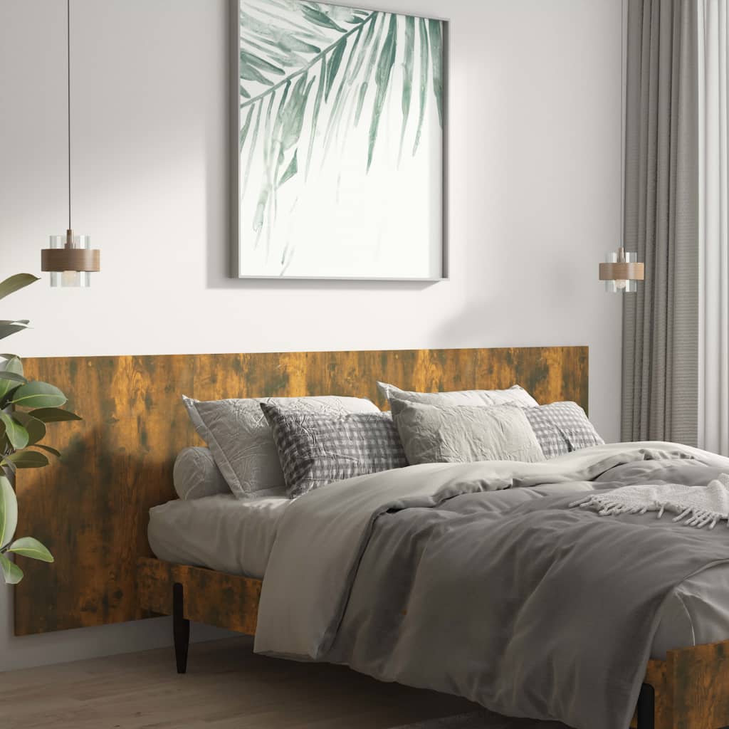 Tête de lit murale Chêne fumé 240x1,5x80 cm Bois d'ingénierie - XIOS