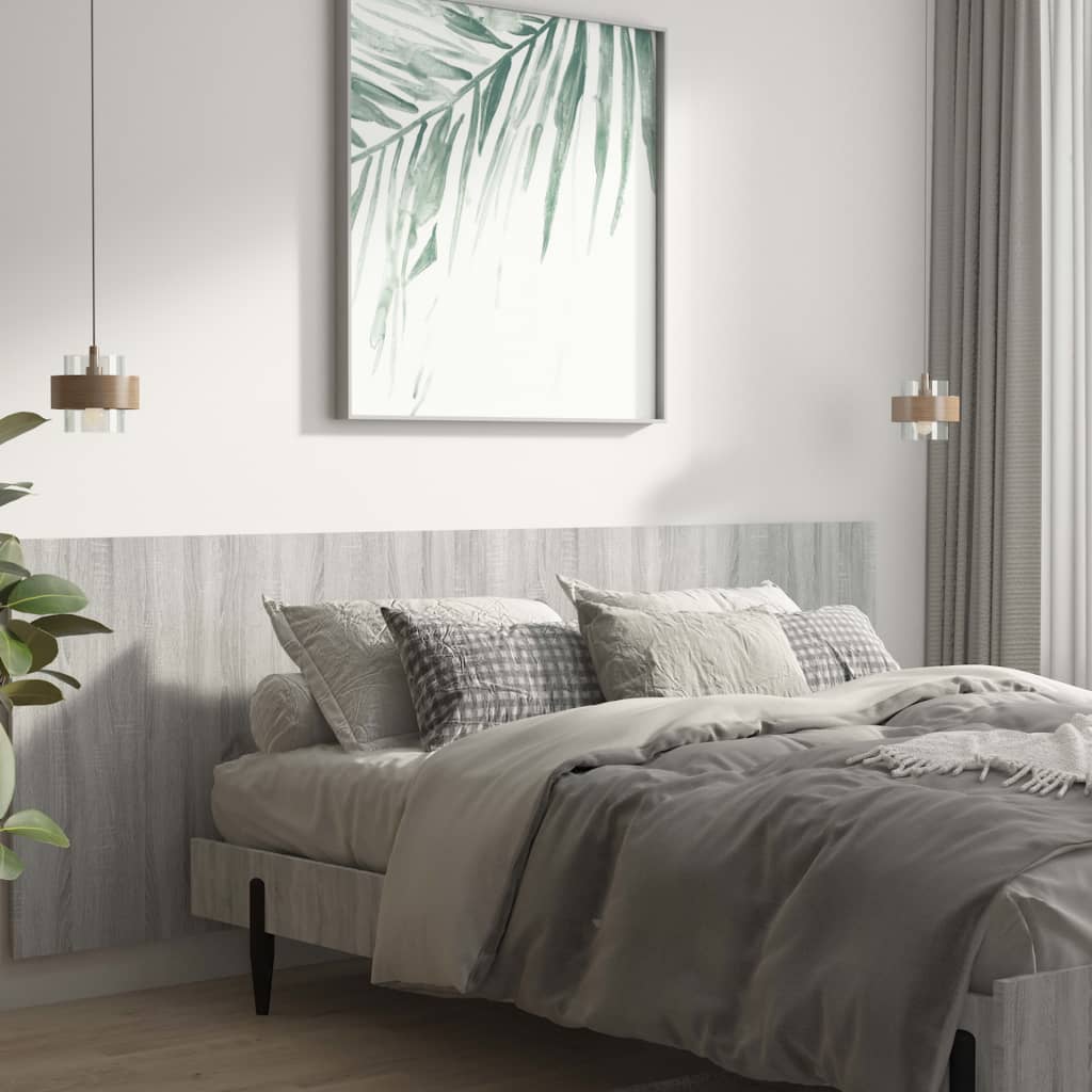 Tête de lit murale Sonoma gris 240x1,5x80 cm Bois d'ingénierie - XIOS
