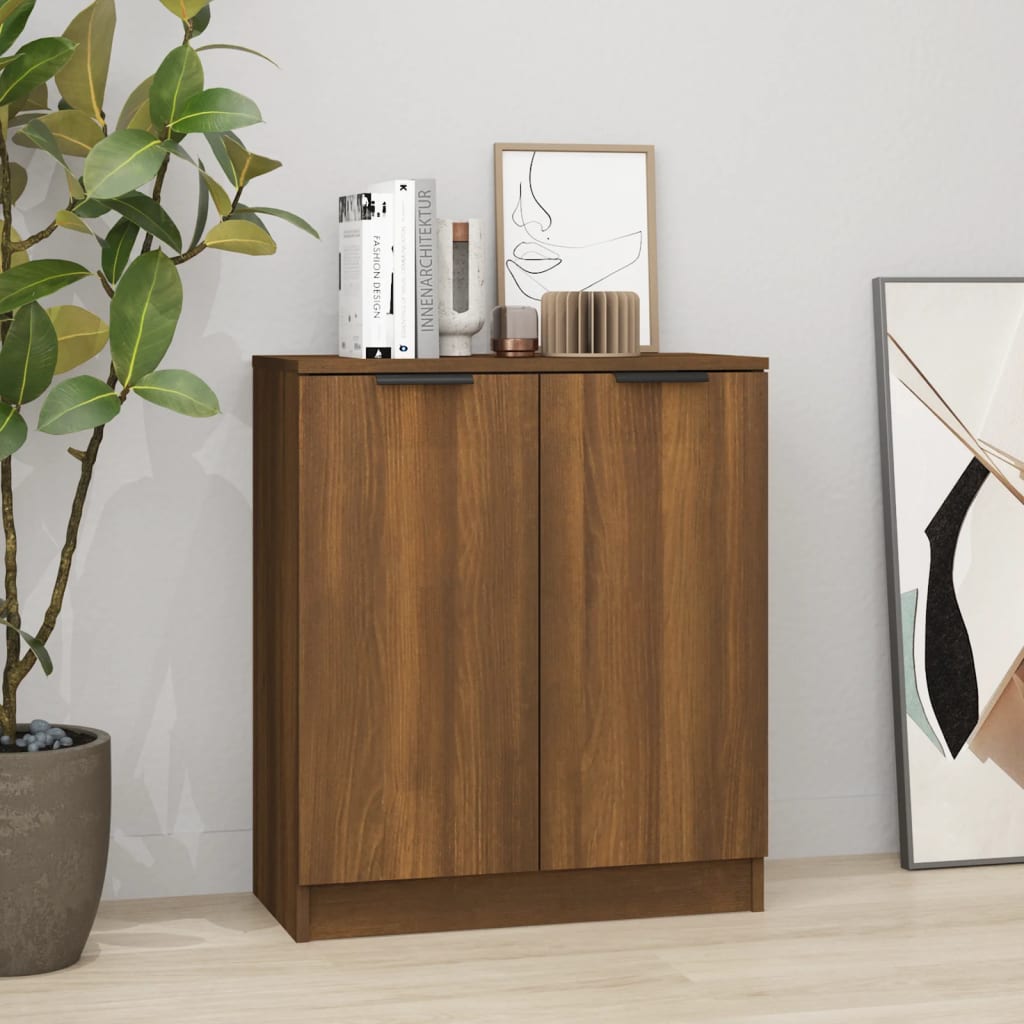Buffet chêne marron 60x30x70 cm Bois d'ingénierie - XIOS