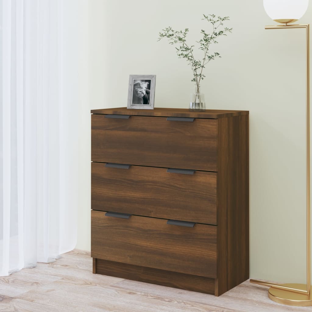 Buffet chêne marron 60x30x70 cm Bois d'ingénierie - XIOS