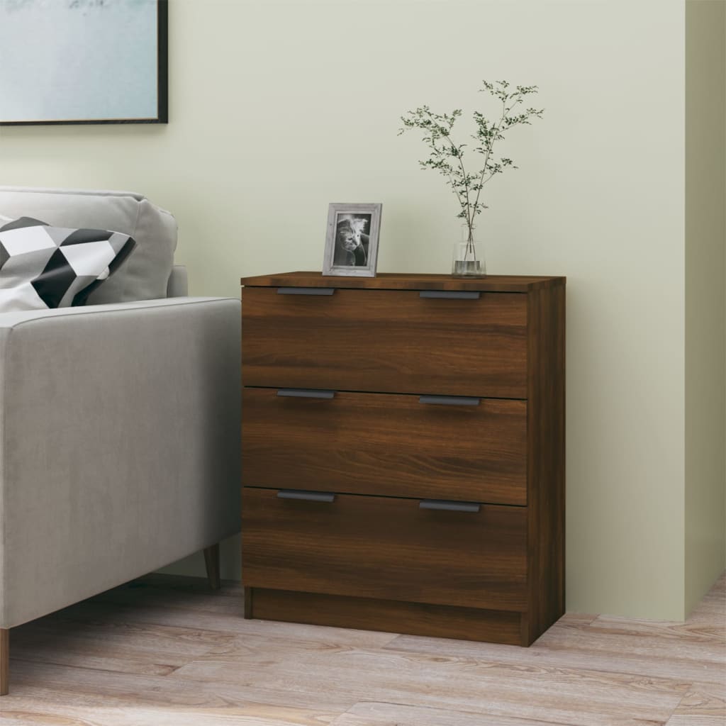Buffet chêne marron 60x30x70 cm Bois d'ingénierie - XIOS