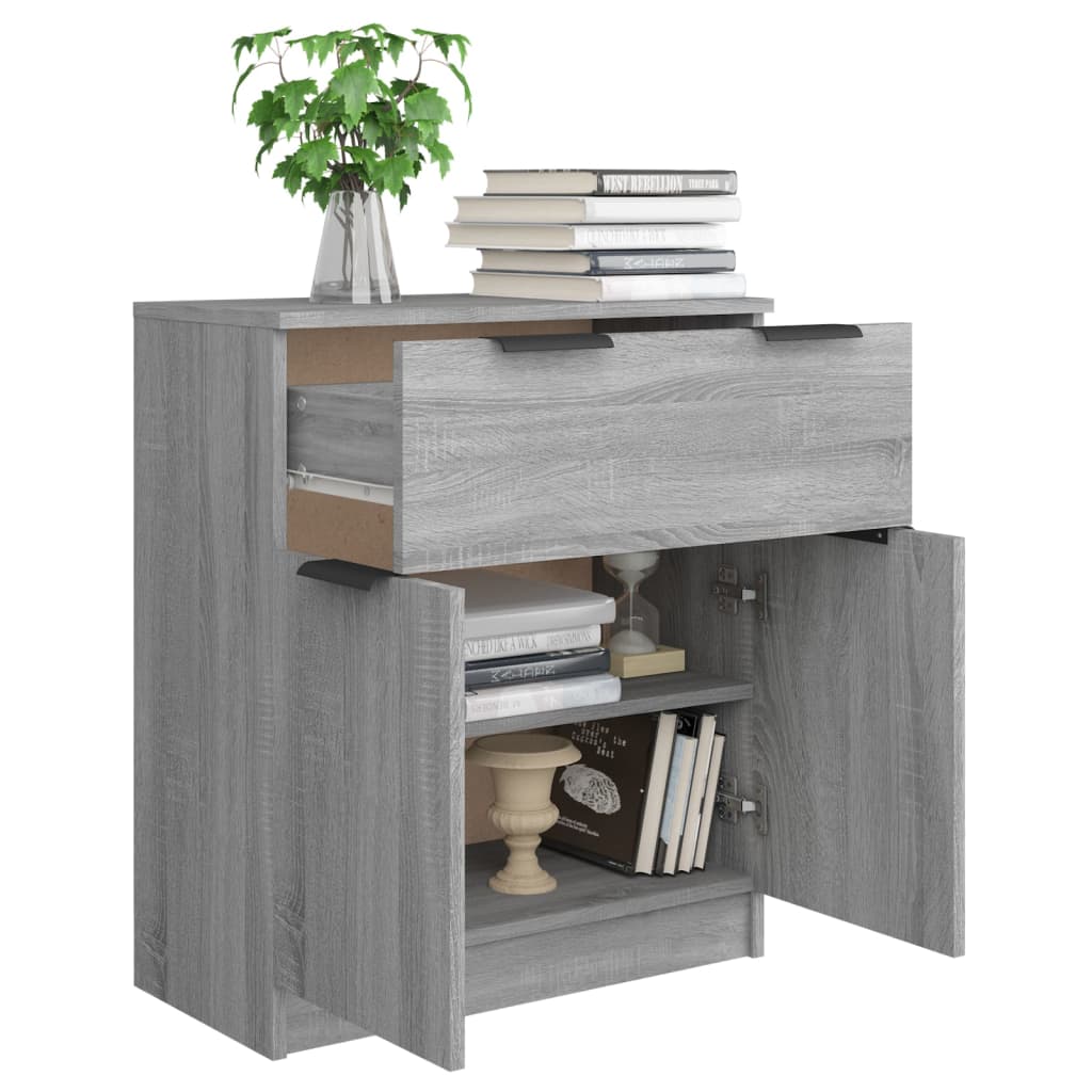 Buffet Sonoma gris 60x30x70 cm Bois d'ingénierie - XIOS