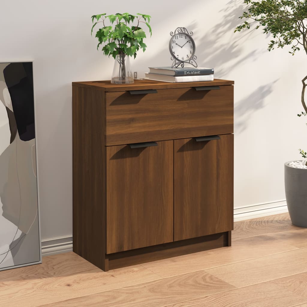 Buffet chêne marron 60x30x70 cm Bois d'ingénierie - XIOS