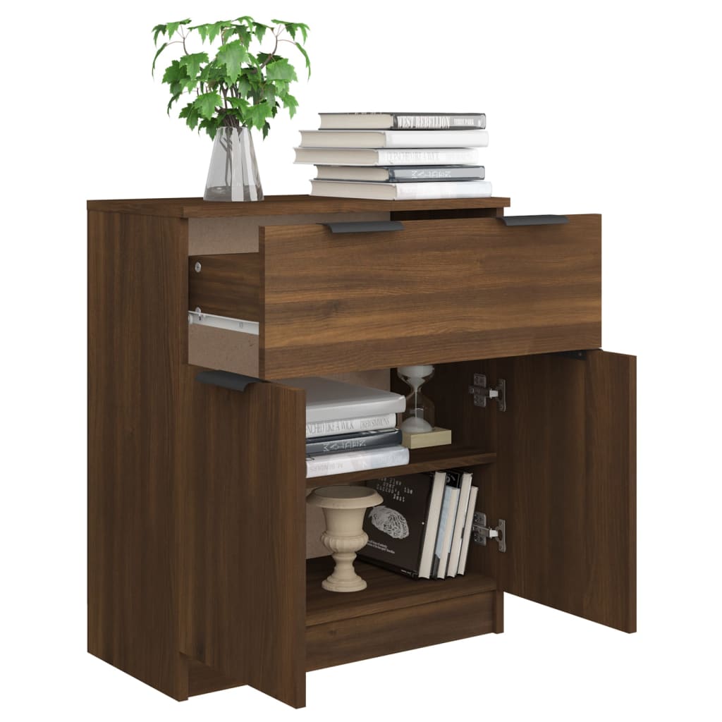 Buffet chêne marron 60x30x70 cm Bois d'ingénierie - XIOS
