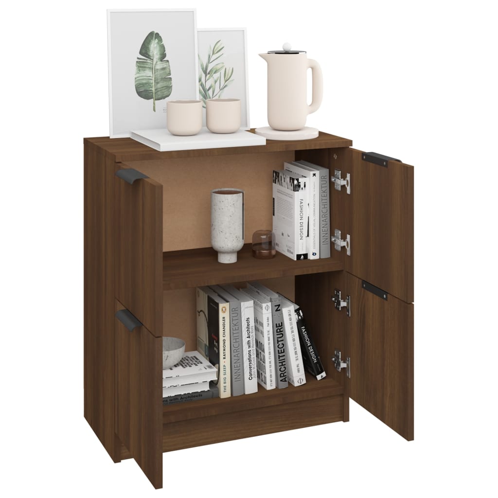 Buffet chêne marron 60x30x70 cm Bois d'ingénierie - XIOS