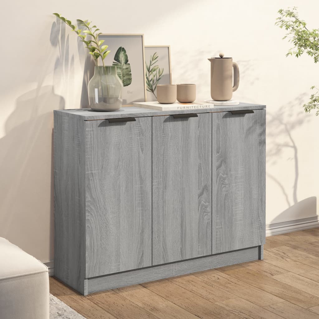 Buffet Sonoma gris 90,5x30x70 cm Bois d'ingénierie - XIOS