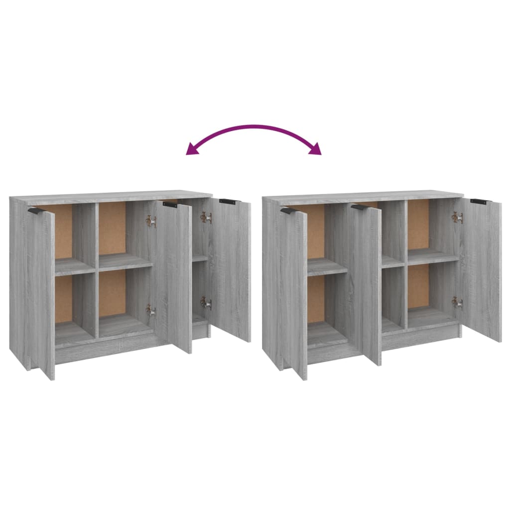 Buffet Sonoma gris 90,5x30x70 cm Bois d'ingénierie - XIOS