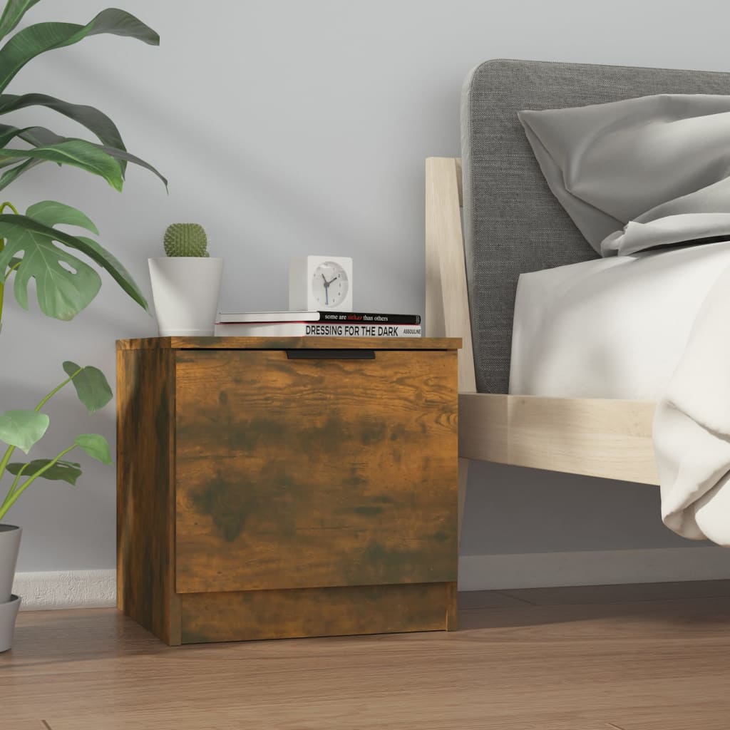 Tables de chevet 2 pcs Chêne fumé 40x39x40 cm - XIOS