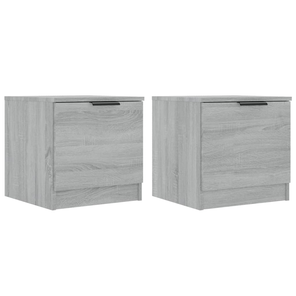 Tables de chevet 2 pcs Sonoma gris 40x39x40 cm - XIOS
