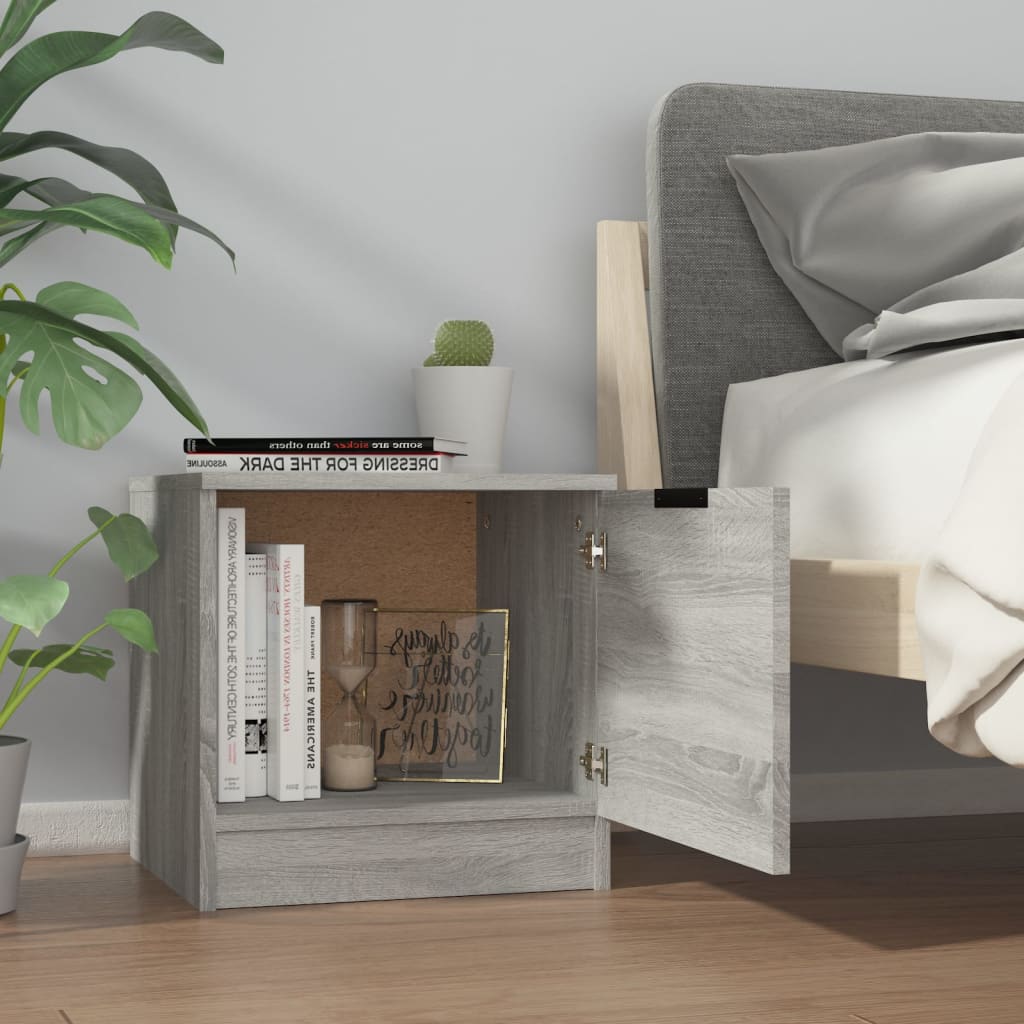 Tables de chevet 2 pcs Sonoma gris 40x39x40 cm - XIOS