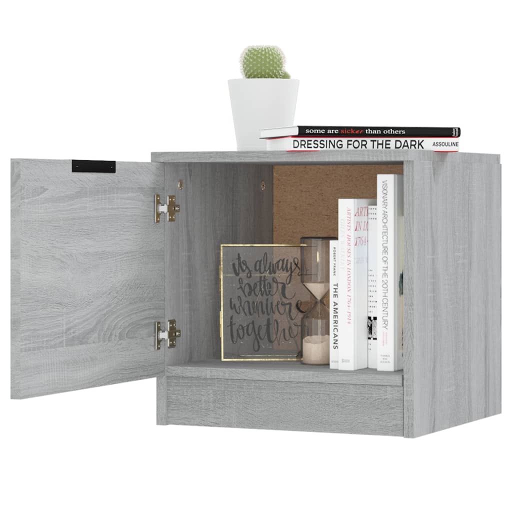 Tables de chevet 2 pcs Sonoma gris 40x39x40 cm - XIOS