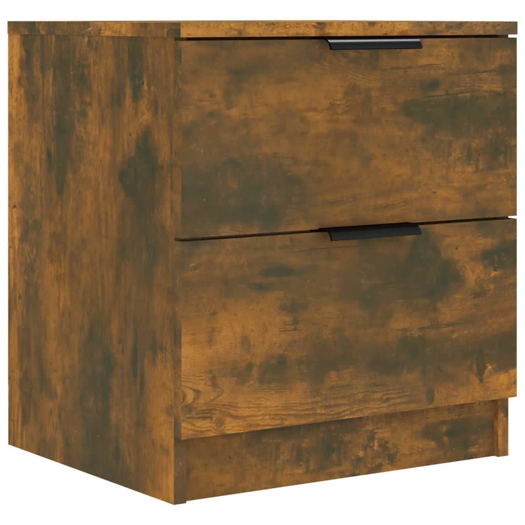 Tables de chevet 2 pcs Chêne fumé Bois d'ingénierie - XIOS