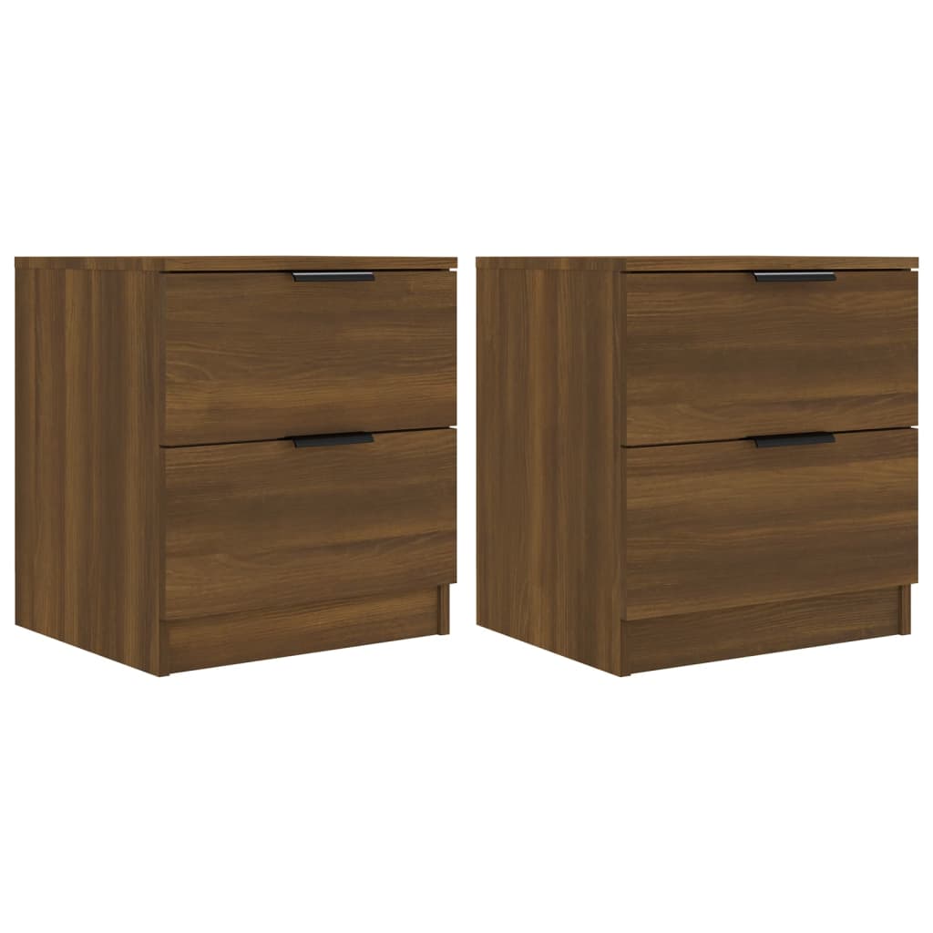 Tables de chevet 2 pcs Chêne marron Bois d'ingénierie - XIOS