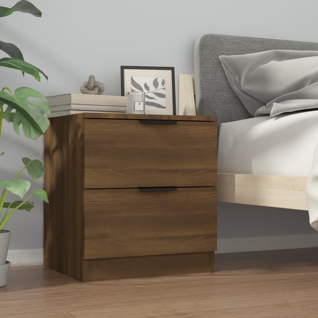 Tables de chevet 2 pcs Chêne marron Bois d'ingénierie - XIOS
