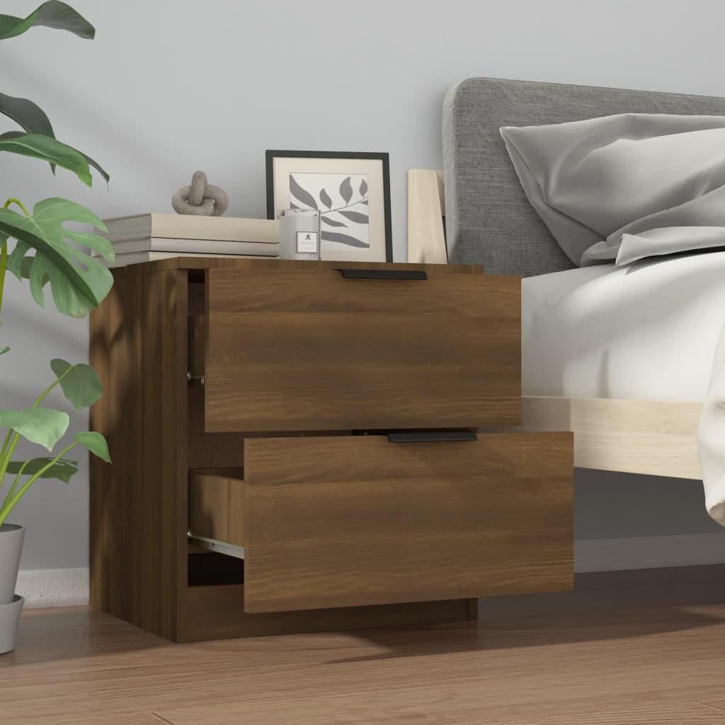 Tables de chevet 2 pcs Chêne marron Bois d'ingénierie - XIOS