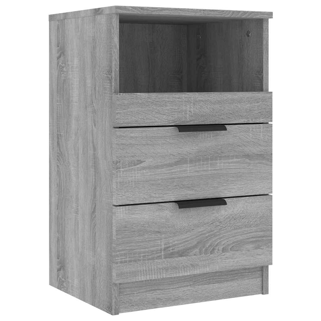 Table de chevet Sonoma gris Bois d'ingénierie - XIOS