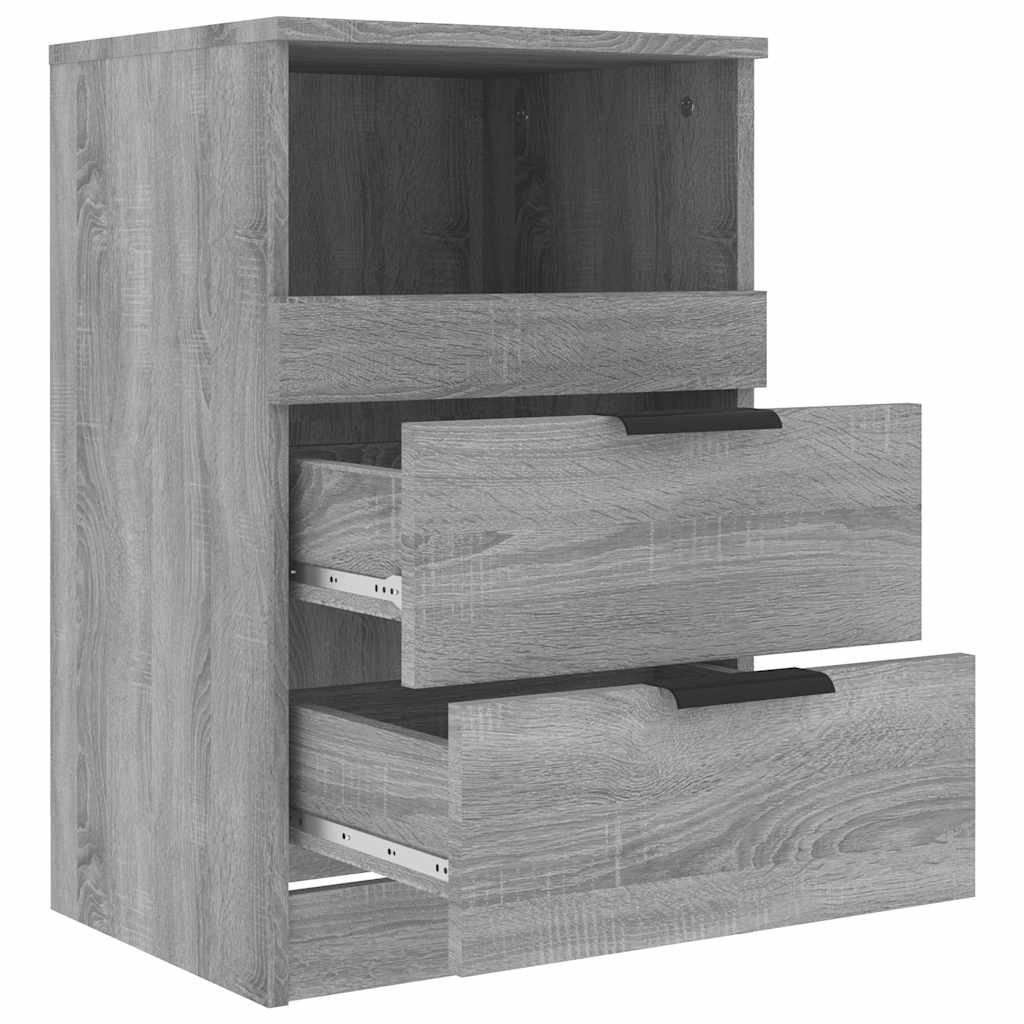 Tables de chevet 2 pcs Sonoma gris Bois d'ingénierie - XIOS