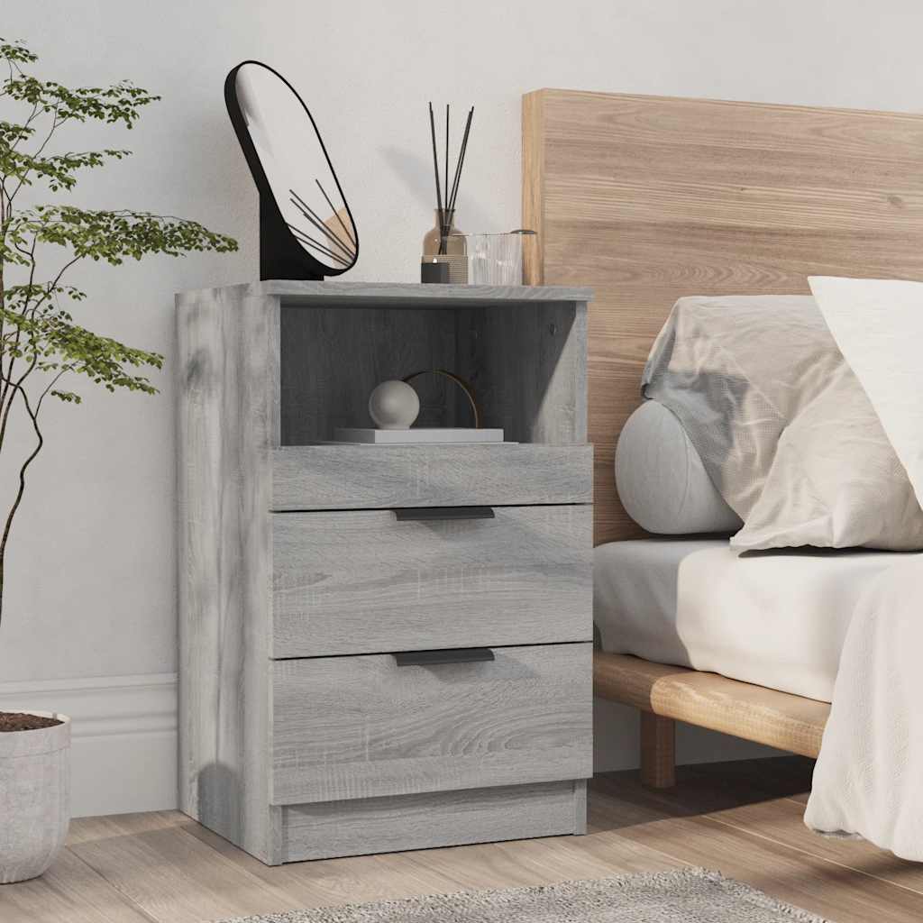 Tables de chevet 2 pcs Sonoma gris Bois d'ingénierie - XIOS