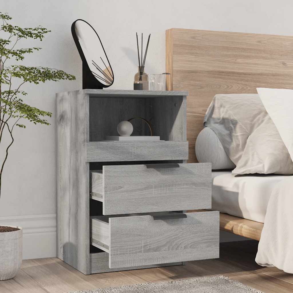 Tables de chevet 2 pcs Sonoma gris Bois d'ingénierie - XIOS
