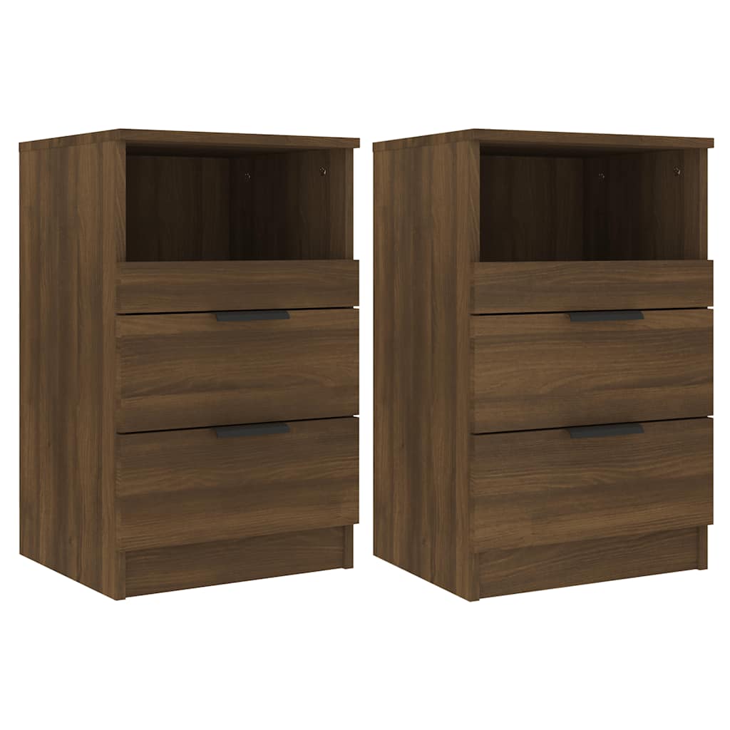Tables de chevet 2 pcs Chêne marron Bois d'ingénierie - XIOS