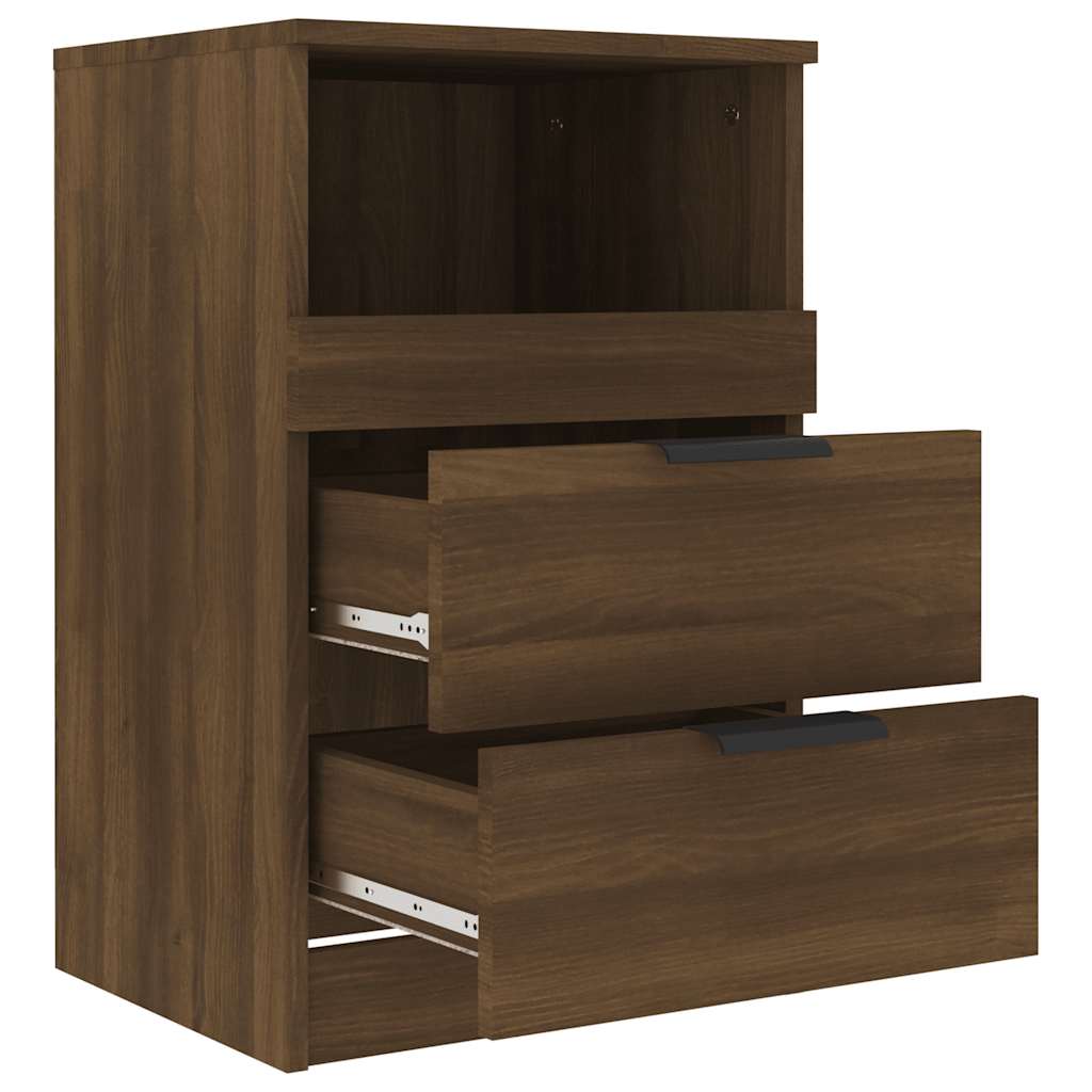 Tables de chevet 2 pcs Chêne marron Bois d'ingénierie - XIOS