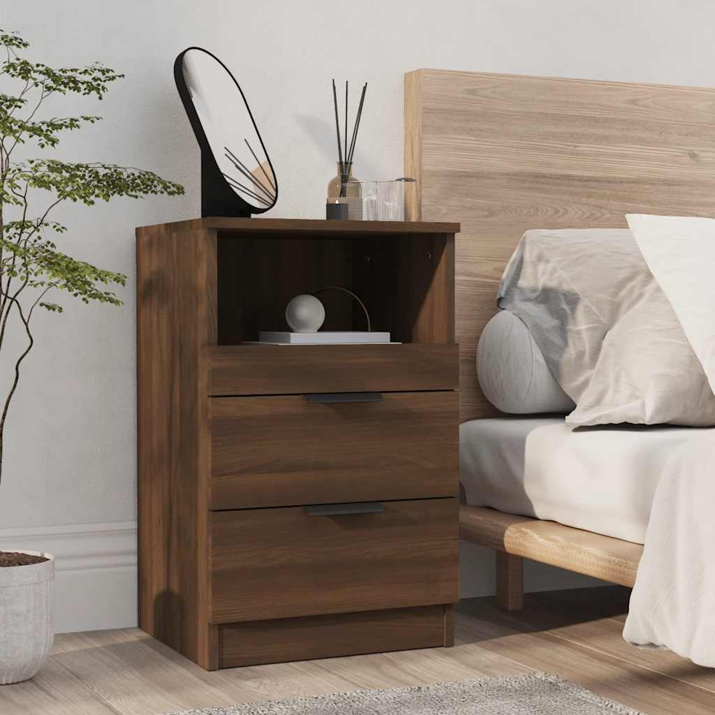 Tables de chevet 2 pcs Chêne marron Bois d'ingénierie - XIOS