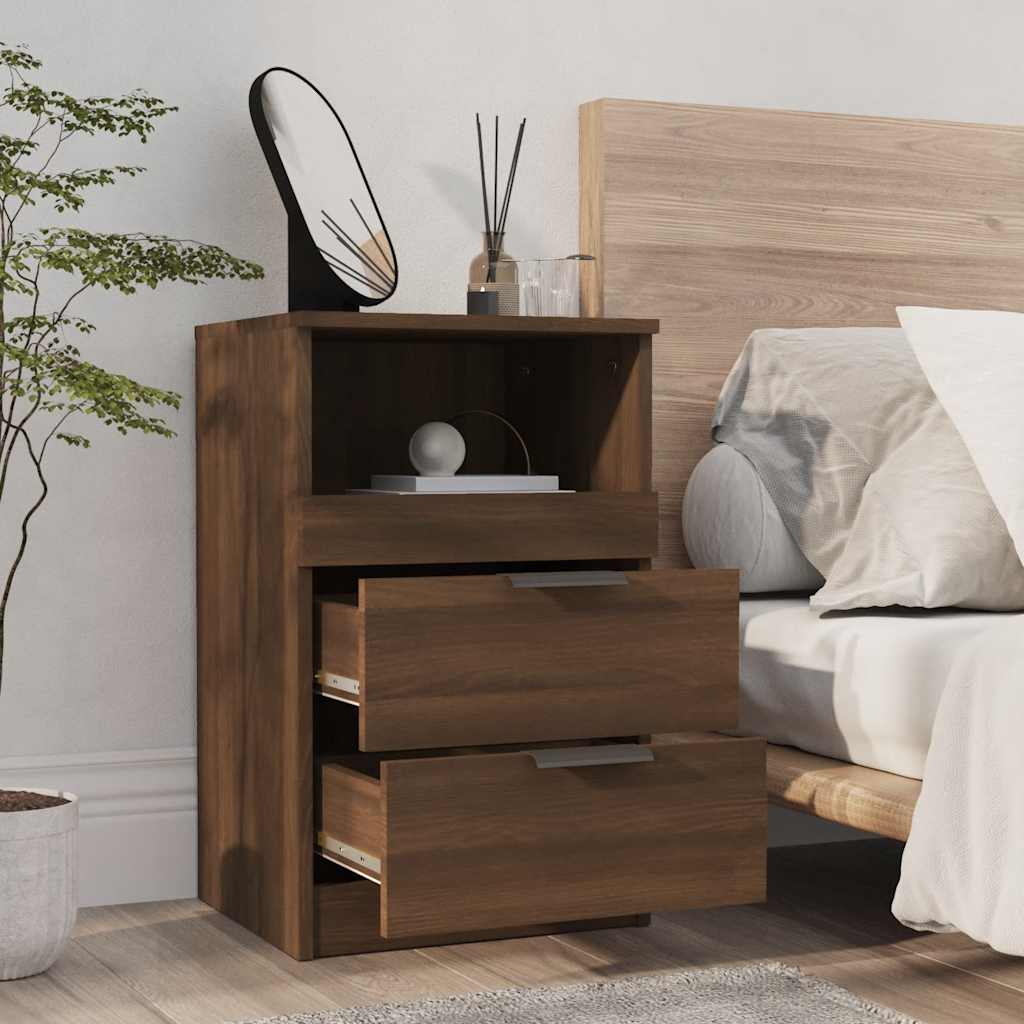 Tables de chevet 2 pcs Chêne marron Bois d'ingénierie - XIOS